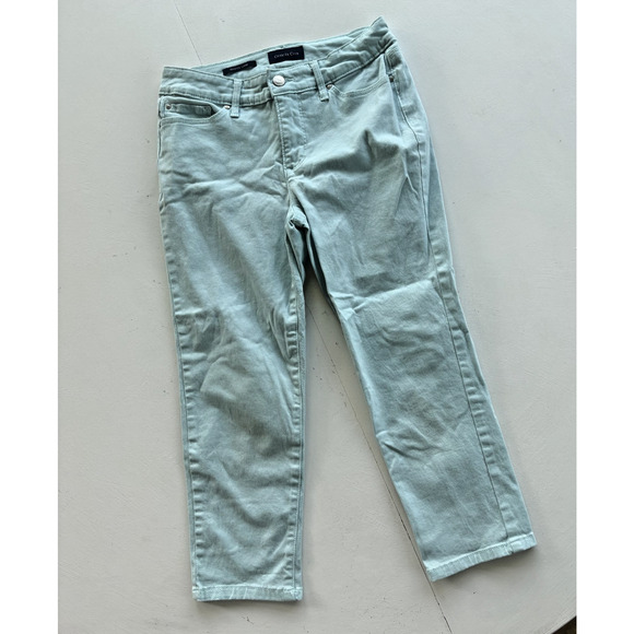 Charter Club Women’s Pants 2P Petite Bristol Capri Mint Tummy Slimming - Picture 1 of 3